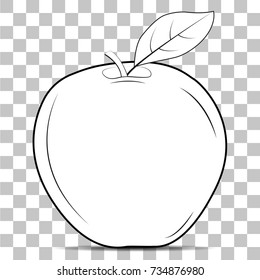Apple image on a transparent background