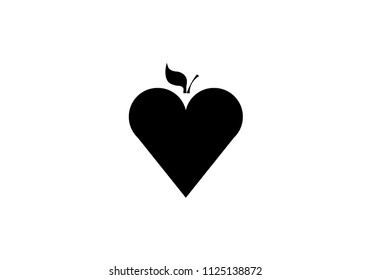 Apple image vector fruit icon illustration black graphic art