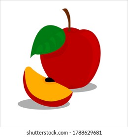 Apple image with a white background