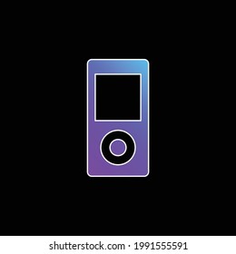 Apple Ipod Blue Gradient Vector Icon