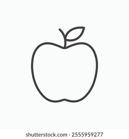 Apple isolated icon. vector illustration.