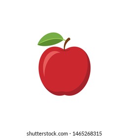 apple isolated on white background. Vector illustration. Eps 10.