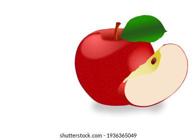 Apple isolated on white background