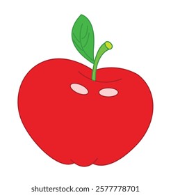 Apple isolated on a white background