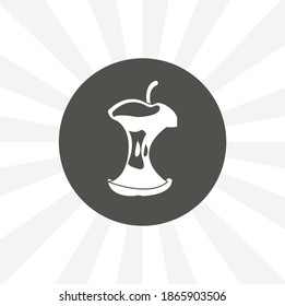 icono vectorial aislado de manzana. elemento de diseño de fruta