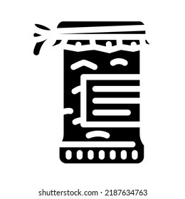 Apfelmarmeladensymbol-Vektorgrafik. Apfelstempel. einzelne Symbolillustration