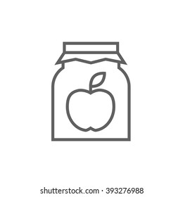 Symbol für die Konfitüre von Apple.