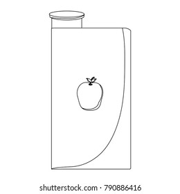 apple juice box icon