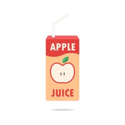 Apple juice box vector