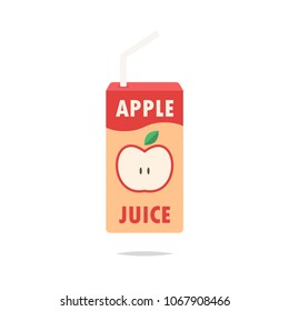 Apple Juice Box Vector