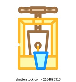 vector de color de jugo de manzana. signo de jugo de manzana. ilustración de símbolo aislado