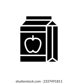 Apple Juice Filled Icon Vector Illustration