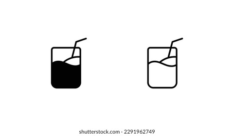 Apple Juice icon design with white background stock illustration