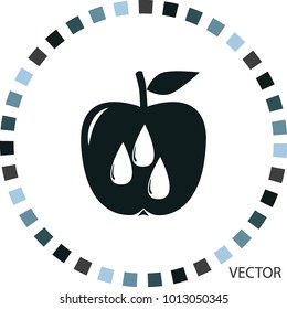 apple juice icon, vector design element