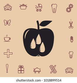 apple juice icon, vector design element