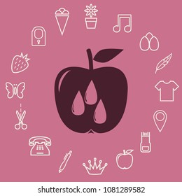 apple juice icon, vector design element
