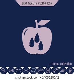 apple juice icon, vector design element