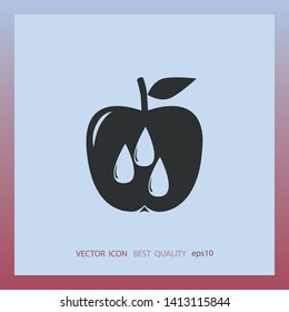apple juice icon, vector design element