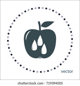 apple juice icon, vector design element