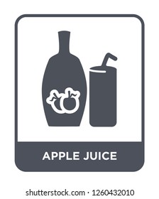 apple juice icon vector on white background, apple juice simple element illustration