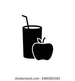 apple juice icon vector sign