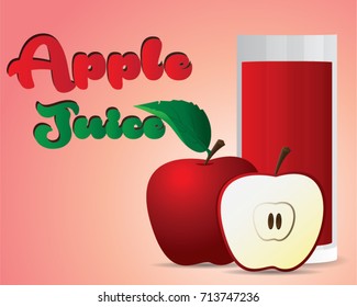 apple juice illustration