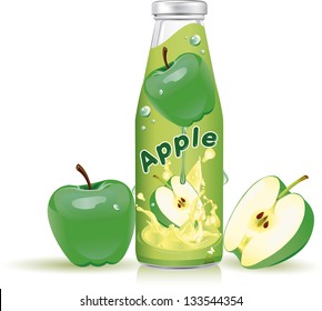 Apple  juice vector easy to use in your designs