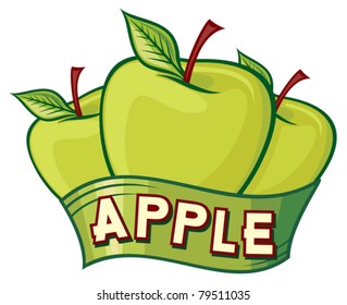 apple label design