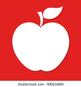Apple label or icon vector illustration