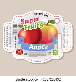 apple label sticker