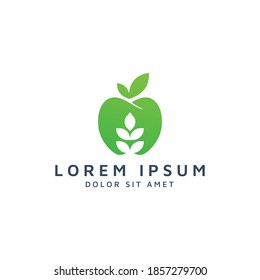 Logo für Apfel- und Blattnegativ