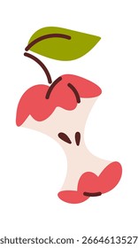 Residuos de manzana y material de compostaje