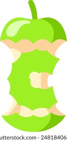 Apple Letter Alphabet Vector Element