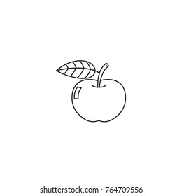 apple line art