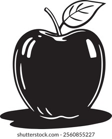 An apple line art design is a simple and elegant representation of an apple using clean, continuous lines. It typically captures the iconic round shape, a small stem, and sometimes a leaf, emphasizing