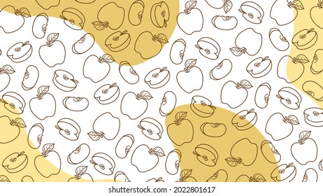 Apfelsinen-Kunstdoodle-Hintergrund-Muster für Memphis-Vektorgrafik