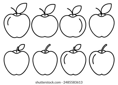 Apple Line Art Illustration Creative Drawing Ideas