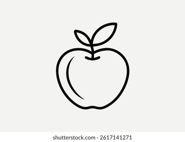 apple line art vector art con