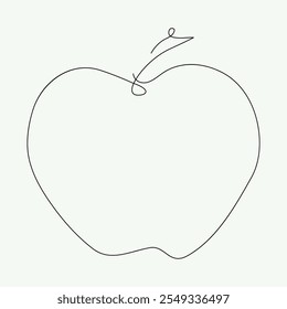 Icono de Vector de arte de línea de Apple