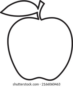 Apple Line Art Vector Illustration On Stock Vector (Royalty Free ...