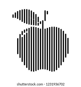 Apple Line Black