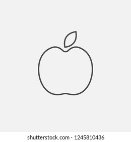 Apple line icon