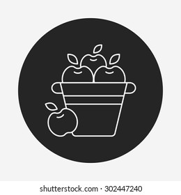 apple line icon