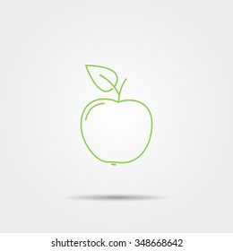 Apple Line Icon