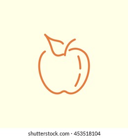 apple line icon