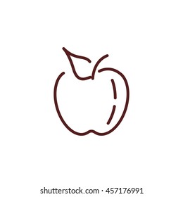 apple line icon