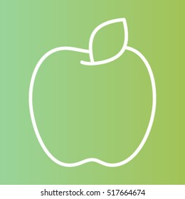 Apple Line Icon