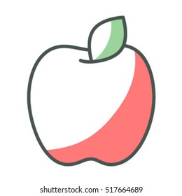 Apple Line Icon