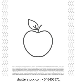 Apple line Icon