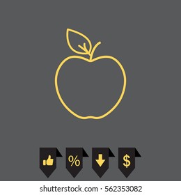 Apple line Icon